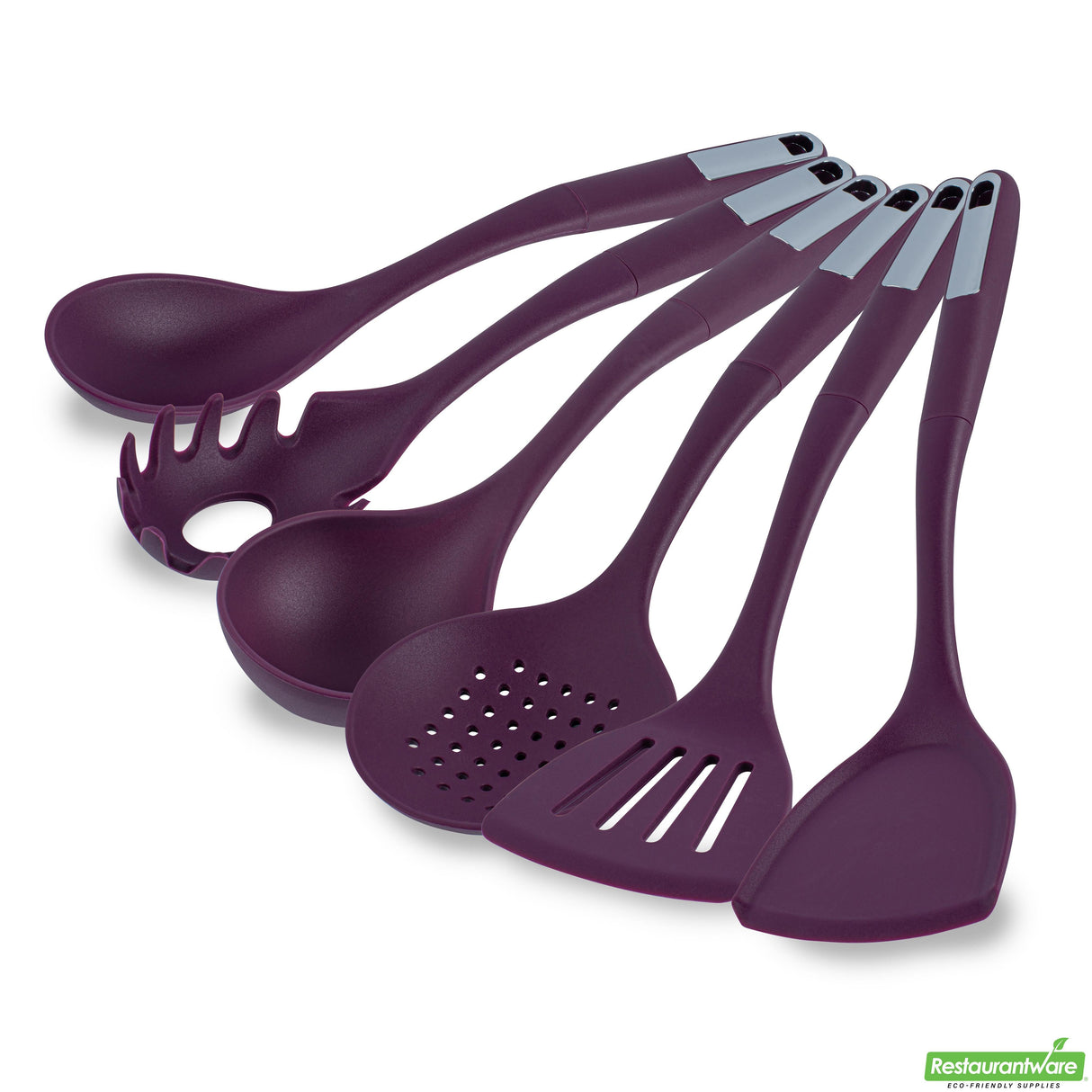 Utensil Sets, Cooking, Met Lux 6-Piece, Silicone, Purple,10 - 1 EACH