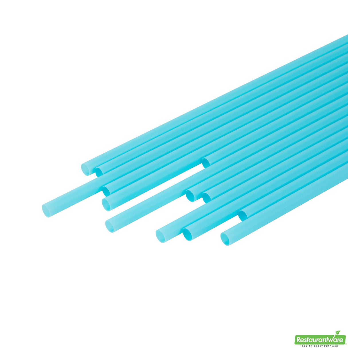 Straws, Vanish, Plastic, Blue, 10.25 Inch, PHA,10 - 100 COUNT