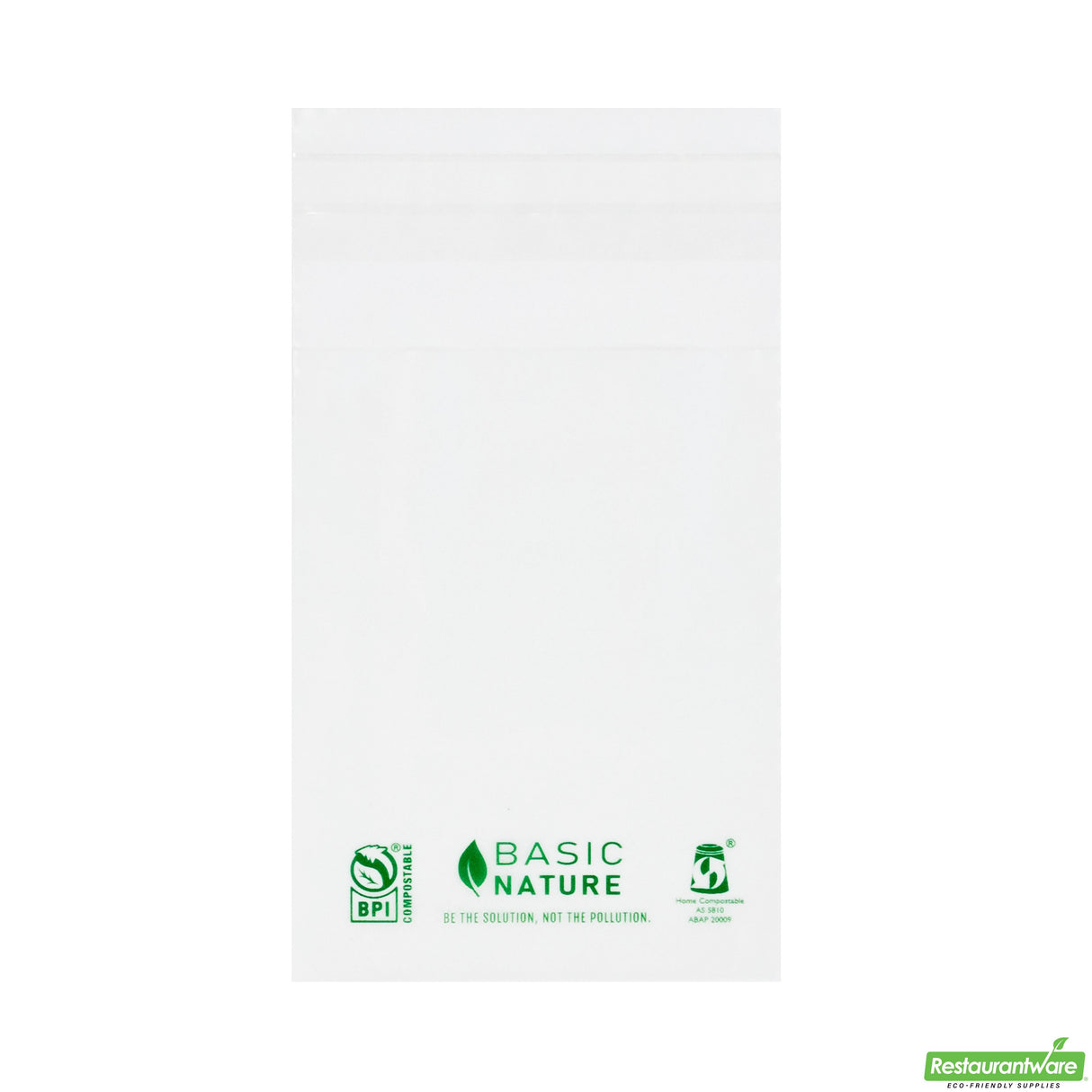 Bags, Self-Sealing, Basic Nature 4 x 3 Inch, Plastic, Clear, PLA, PBAT Lip & Tape,100 - 1 EACH