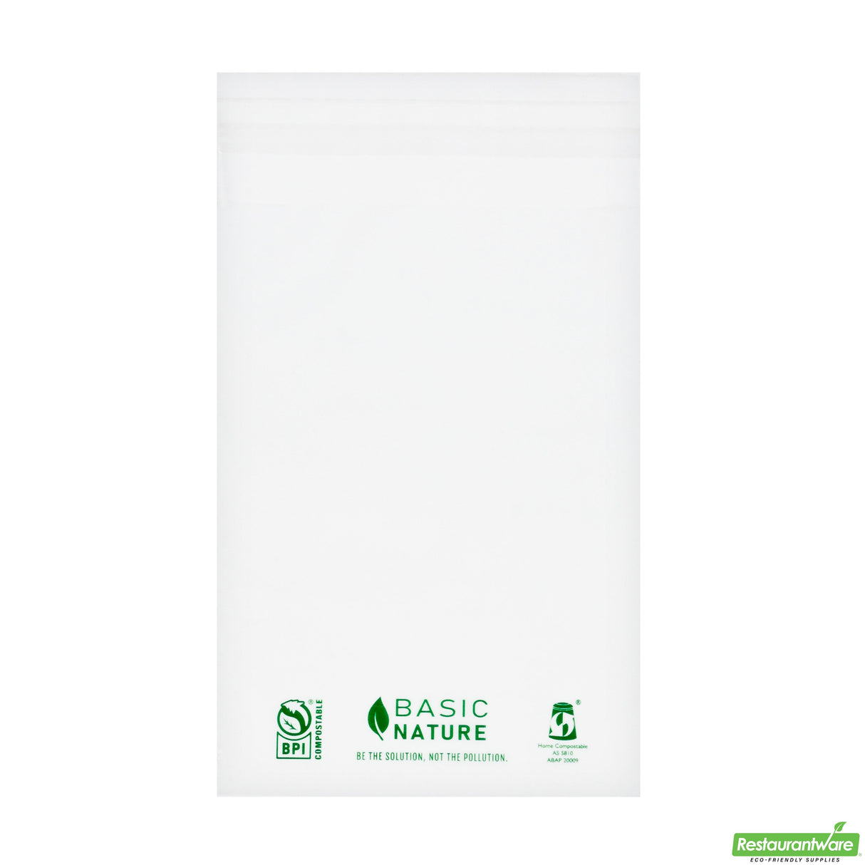 Bags, Self-Sealing, Basic Nature 7 x 5 Inch, Plastic, Clear, PLA, PBAT Lip & Tape,100 - 1 EACH