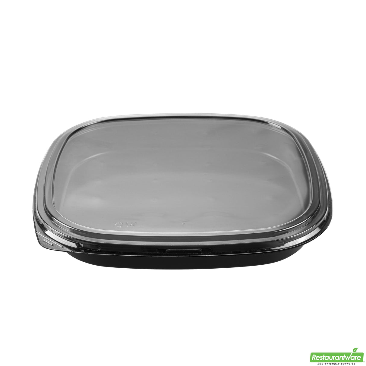 Trays, Take-Out Sushi, Roku 12.50 x 12.50 x 1.75 Inch, Plastic, Black, Square, includes Clear Lid,2 - 50 COUNT