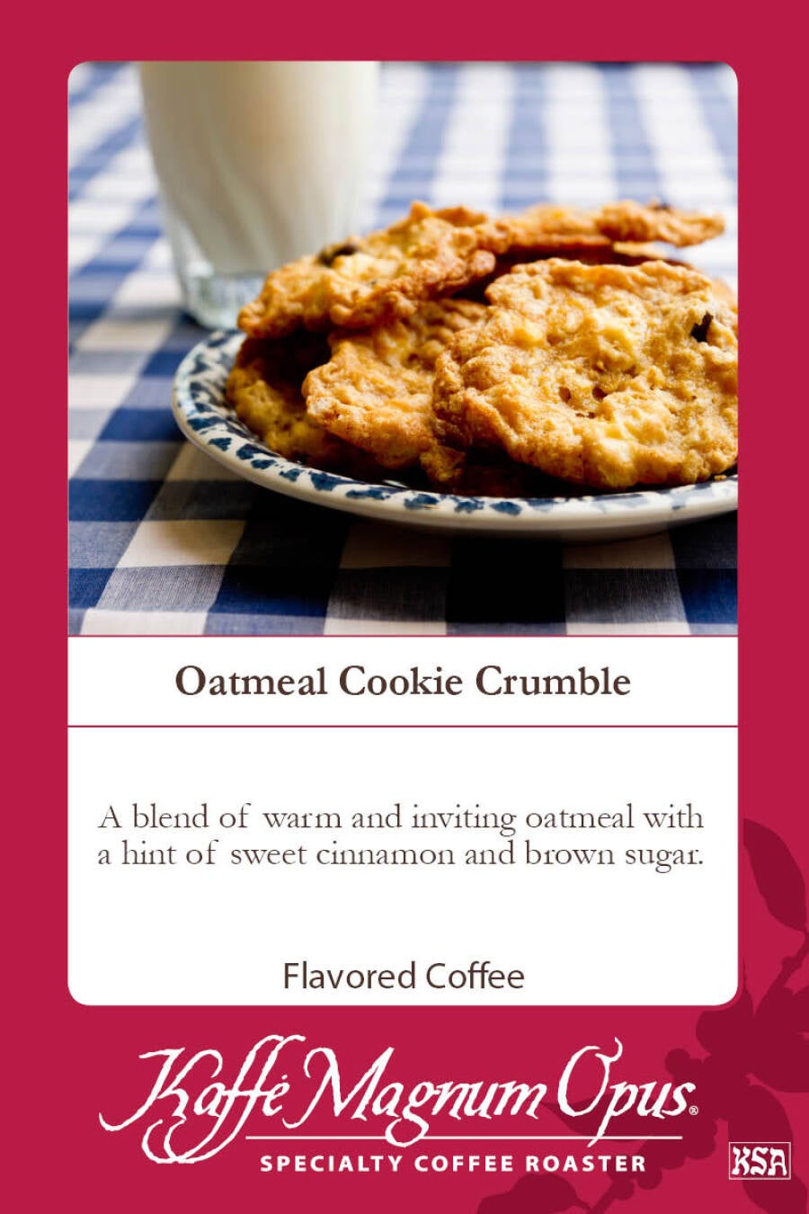 Coffee, Whole Bean, Oatmeal Cookie Crumble,2 - 5 POUND