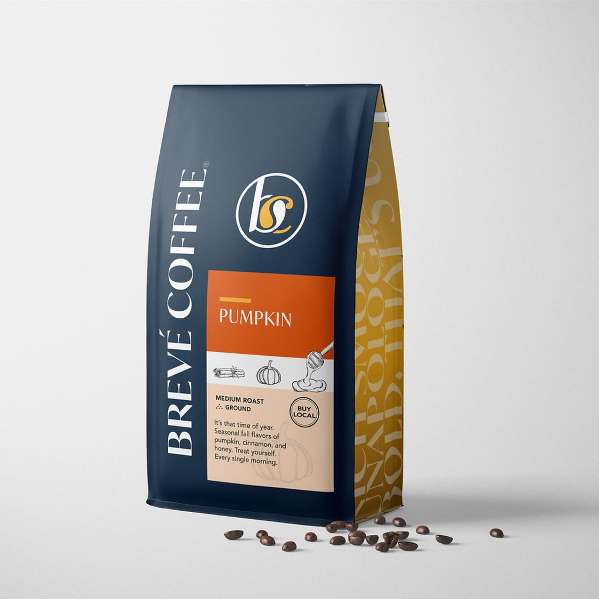 Coffee, Whole Bean, Pumpkin Spice,2 - 5 POUND