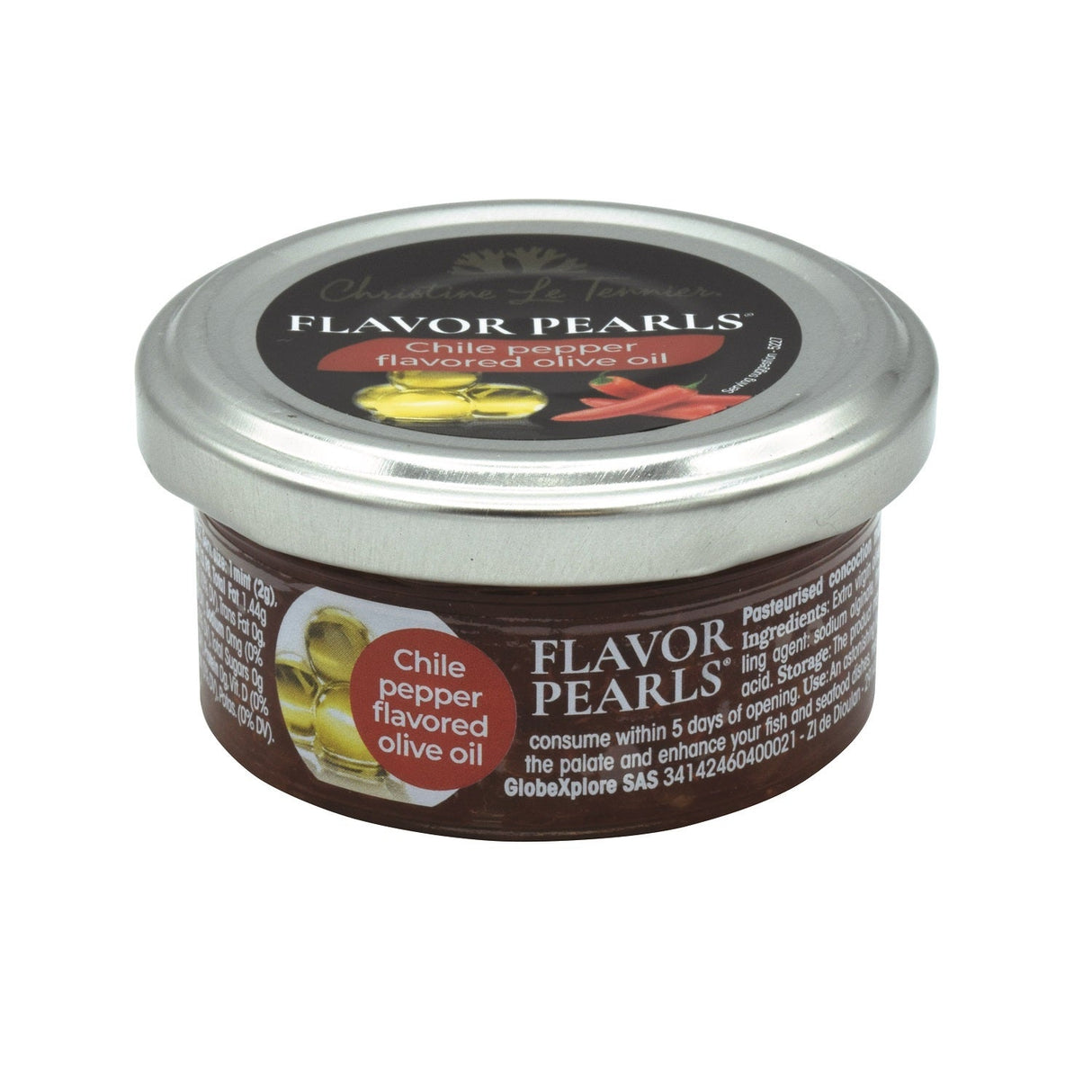 Flavor Pearls, Olive Oil, Chile, Extra Virgin,6 - 1.6 OUNCE