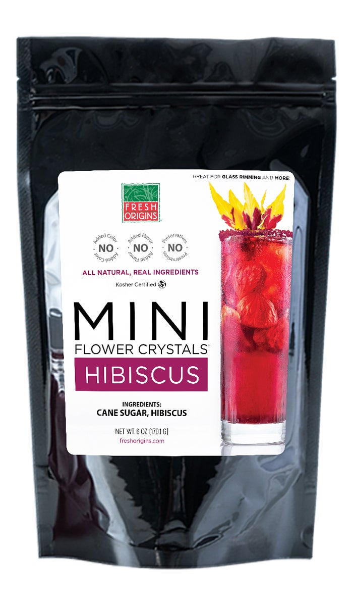 Flower Crystals, Hibiscus,3 - 6 OUNCE
