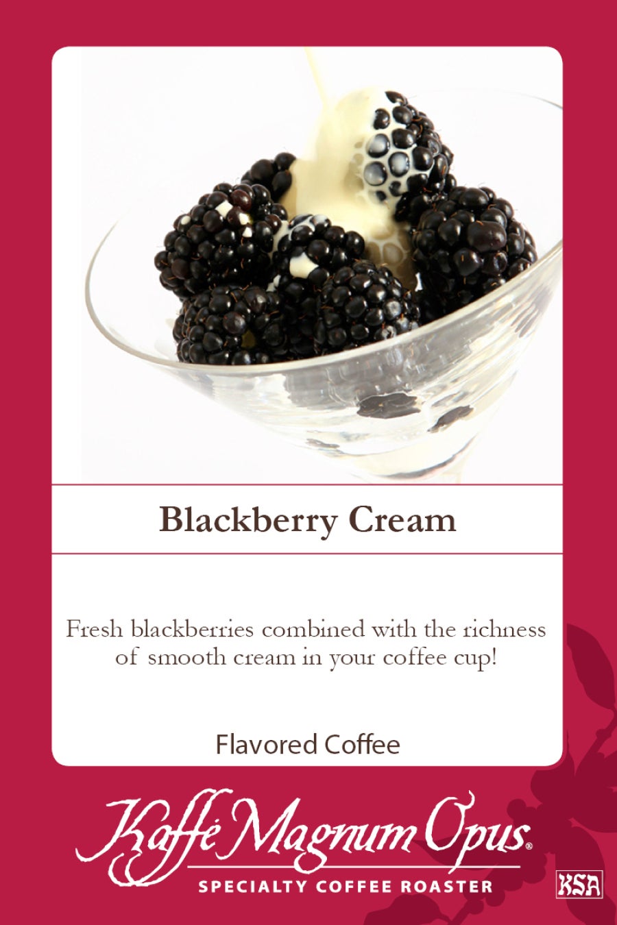 Coffee, Ground, Blackberry Cream, Portion,72 - 2.5 OUNCE