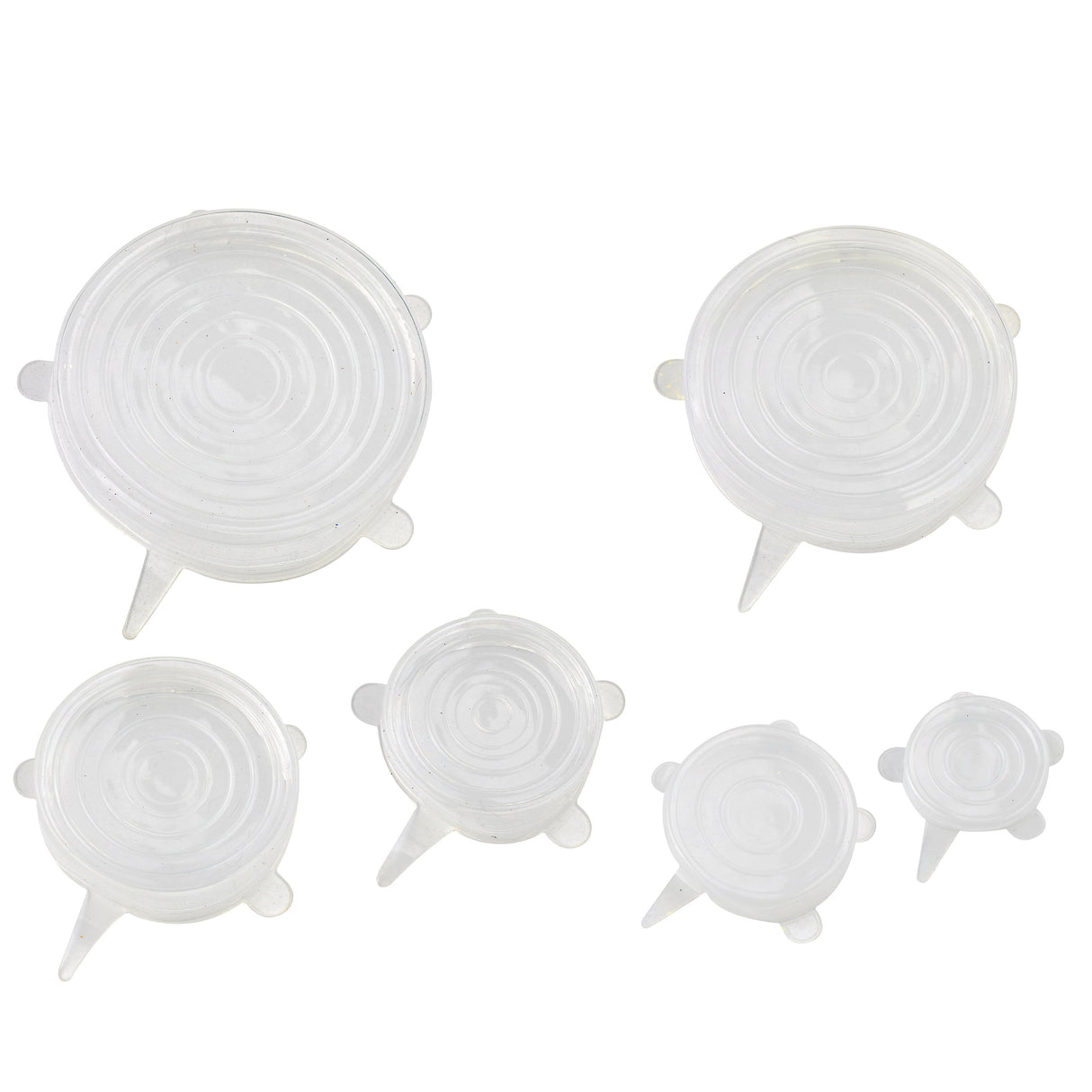 Lid Sets, 7.7 Inch, Silicone, Translucent, Reusable,10 - 10 EACH