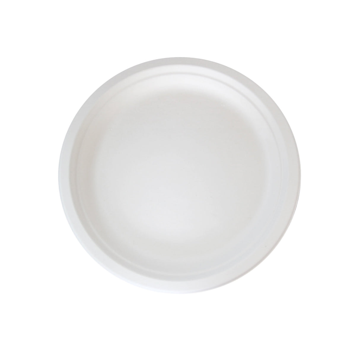 Plates, Sugarcane, White, Round,8 - 50 COUNT