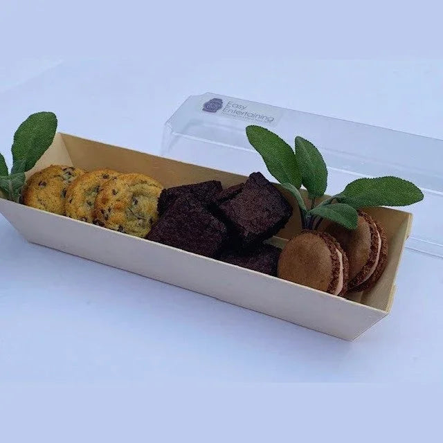 Trays, 7 x 2 x 1 Inch, Wood, Balsa, includes Clear Lid,2 - 50 COUNT