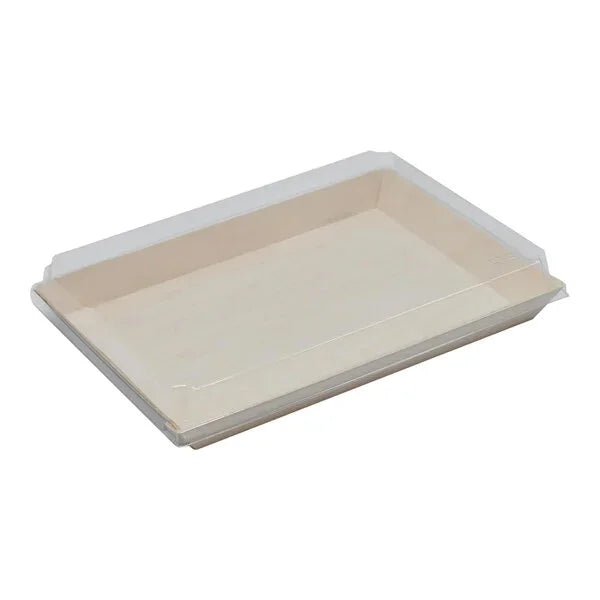Trays, 8 x 11 x 2 Inch, Wood, Balsa, includes Clear Lid,2 - 25 COUNT