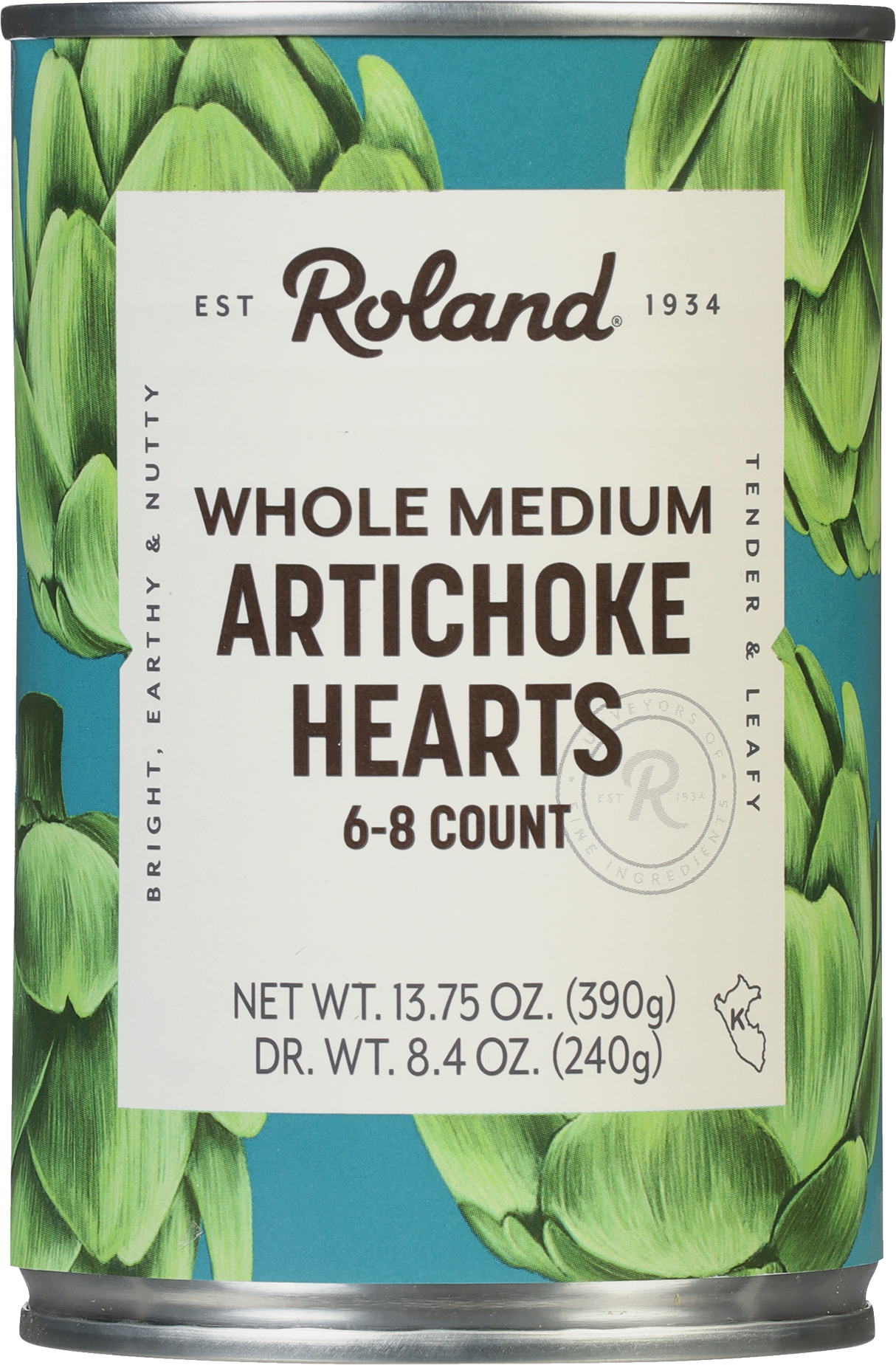 Artichoke Hearts, Whole, Medium, 6-8 Count,12 - 13.75 OUNCE