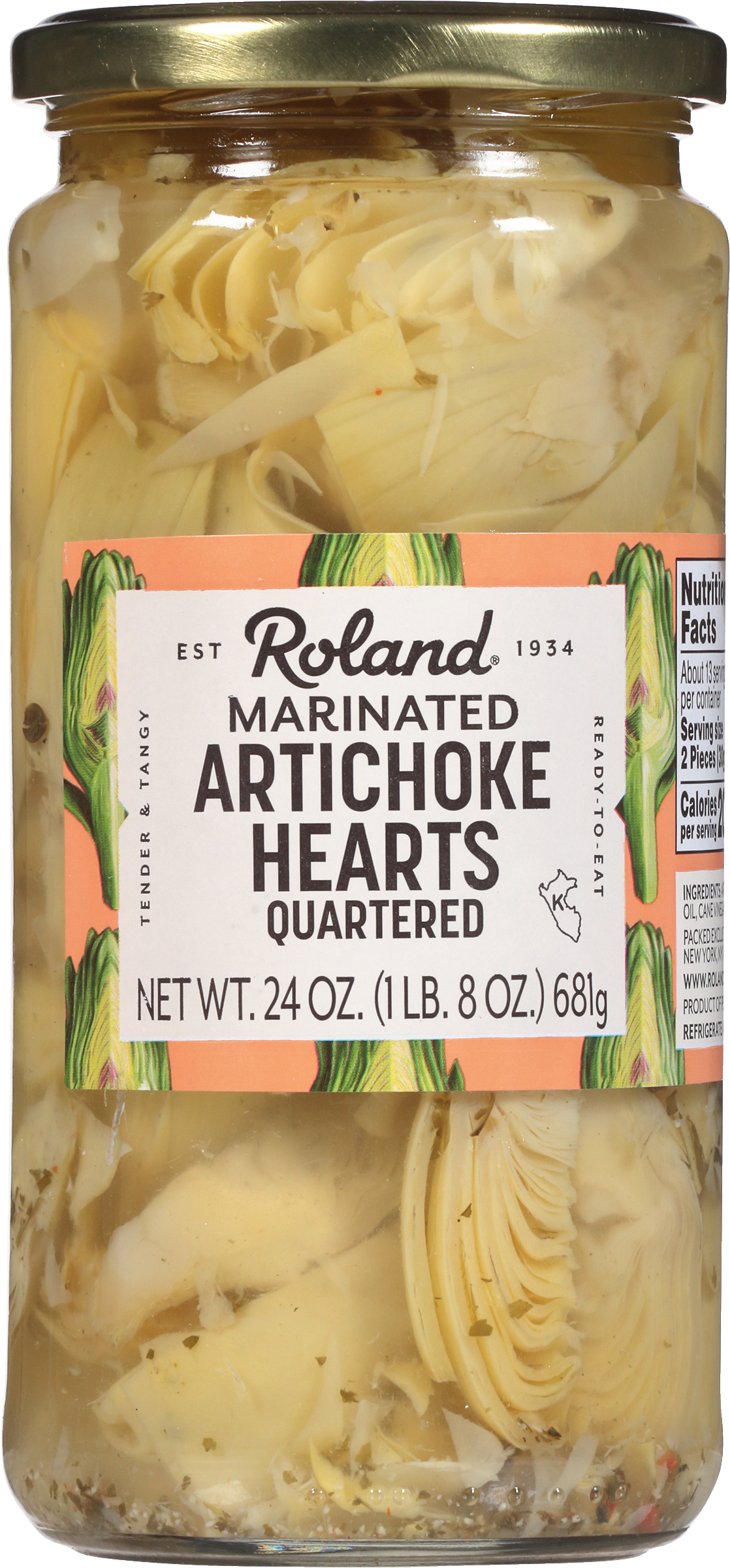 Artichoke Hearts, Quartered, Marinated,12 - 24 OUNCE