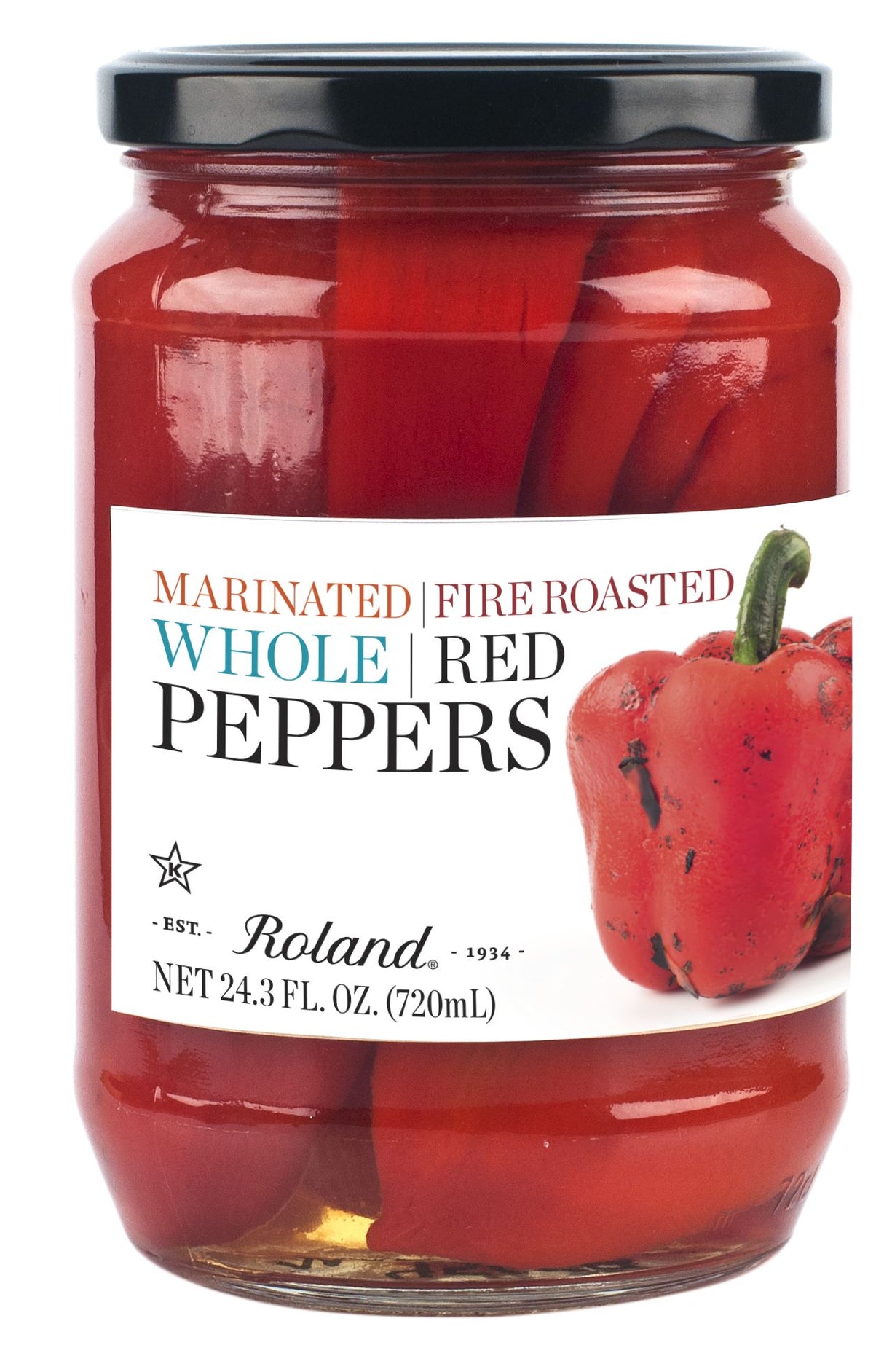 Peppers, Red, Whole, Roasted & Marinated,12 - 24.3 FLUID
