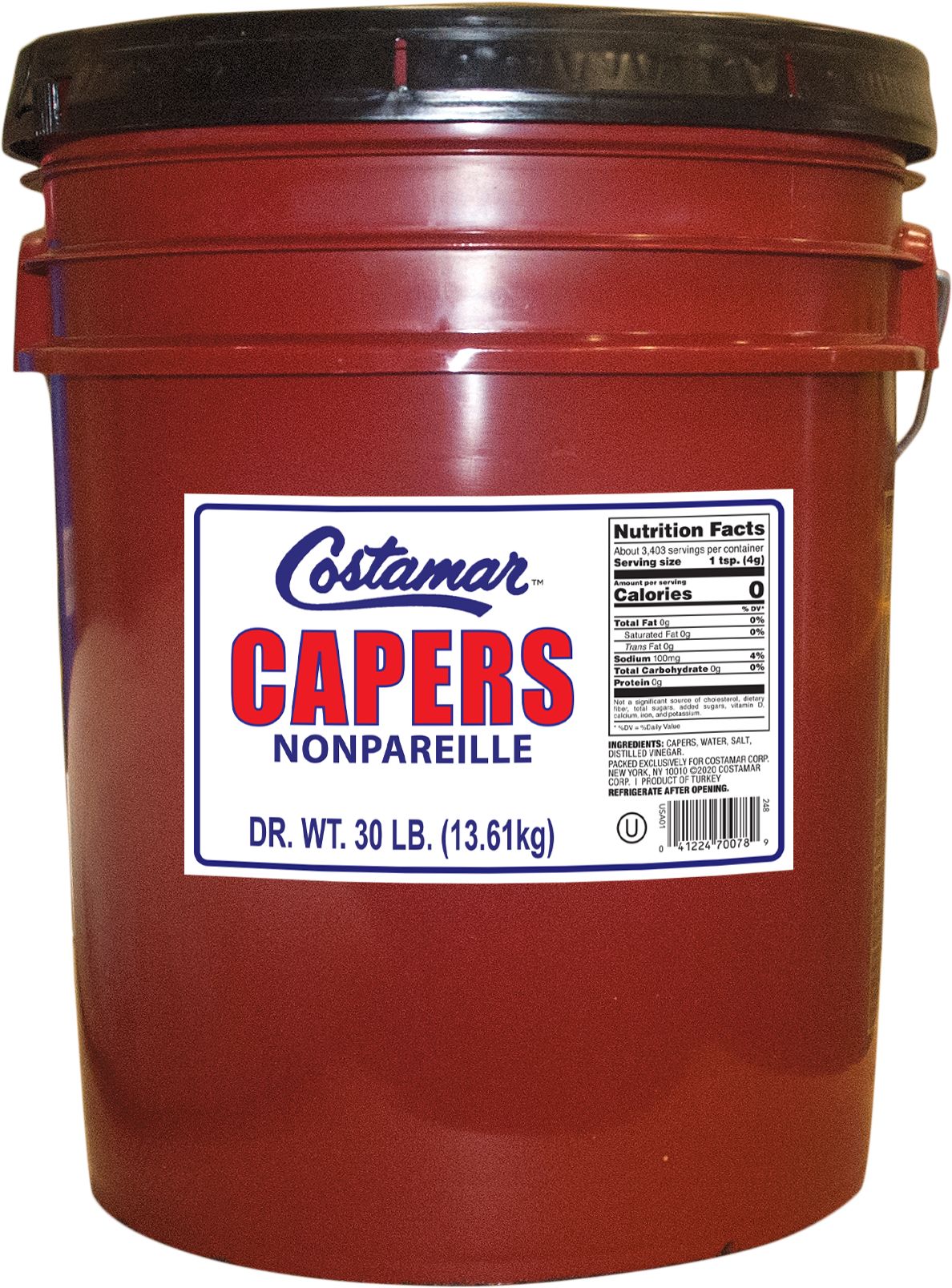 Capers, Nonpareil, Pail,1 - 5 GALLON