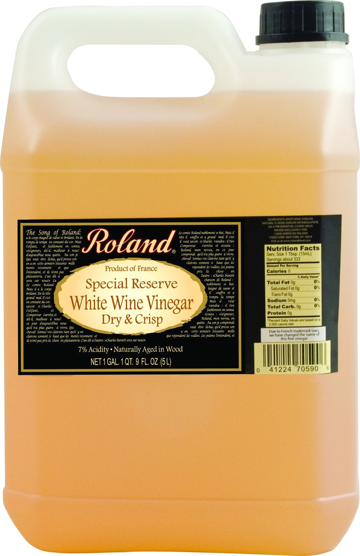 Vinegar, White Wine,4 - 5 LITER