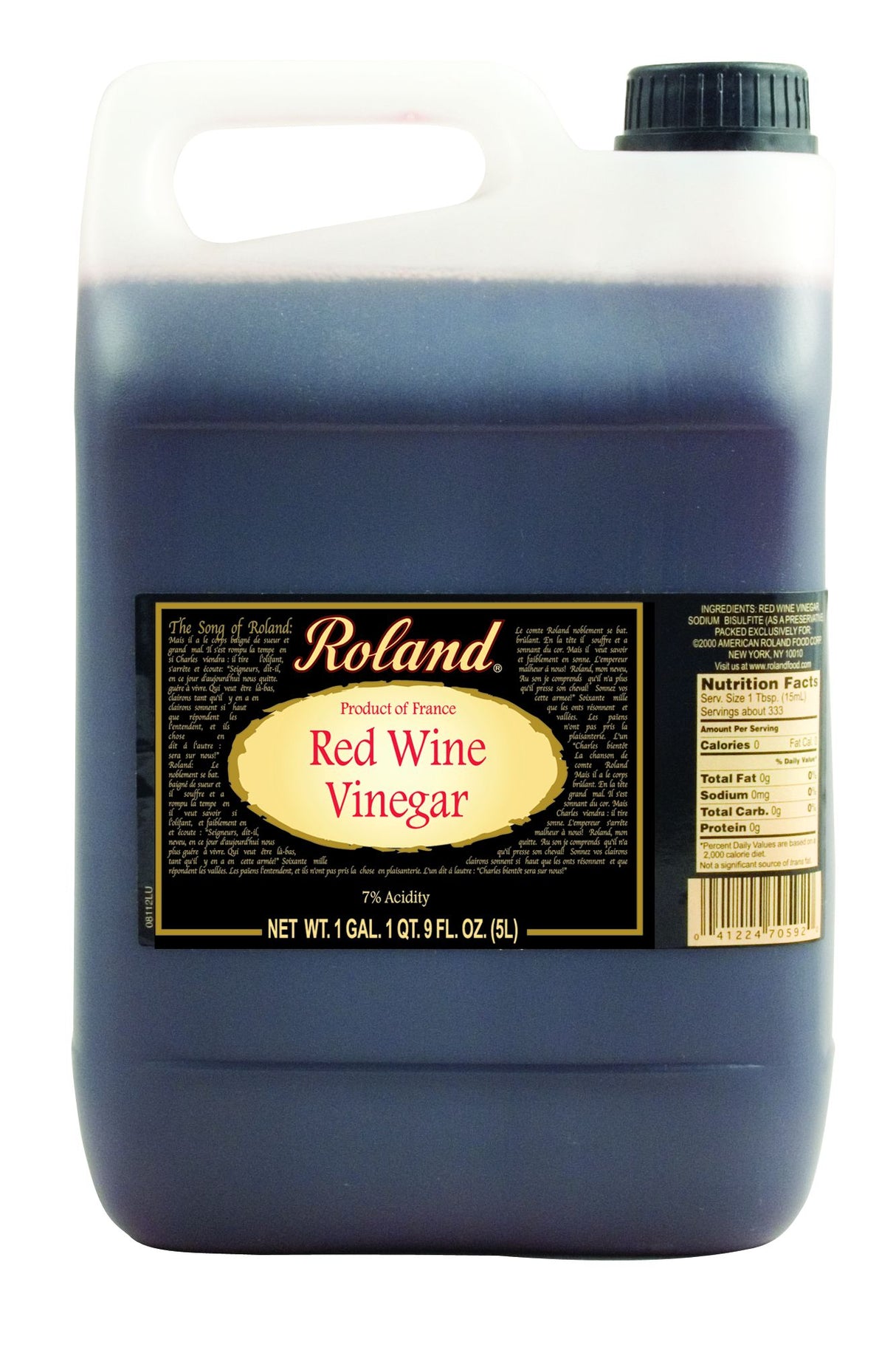 Vinegar, Red Wine,4 - 5 LITER