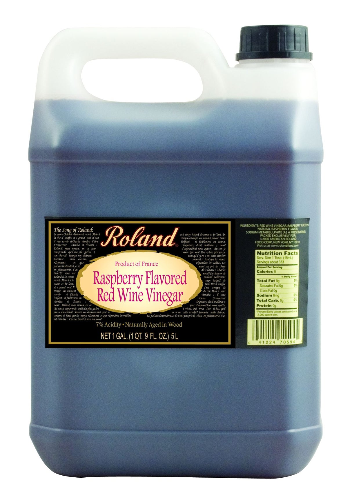 Vinegar, Red Wine, Raspberry,4 - 5 LITER