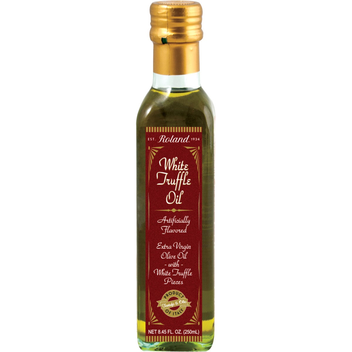 Oil, Olive, Extra Virgin, White Truffle-Infused, contains White Truffle Pieces,1 - 8.45 FLUID