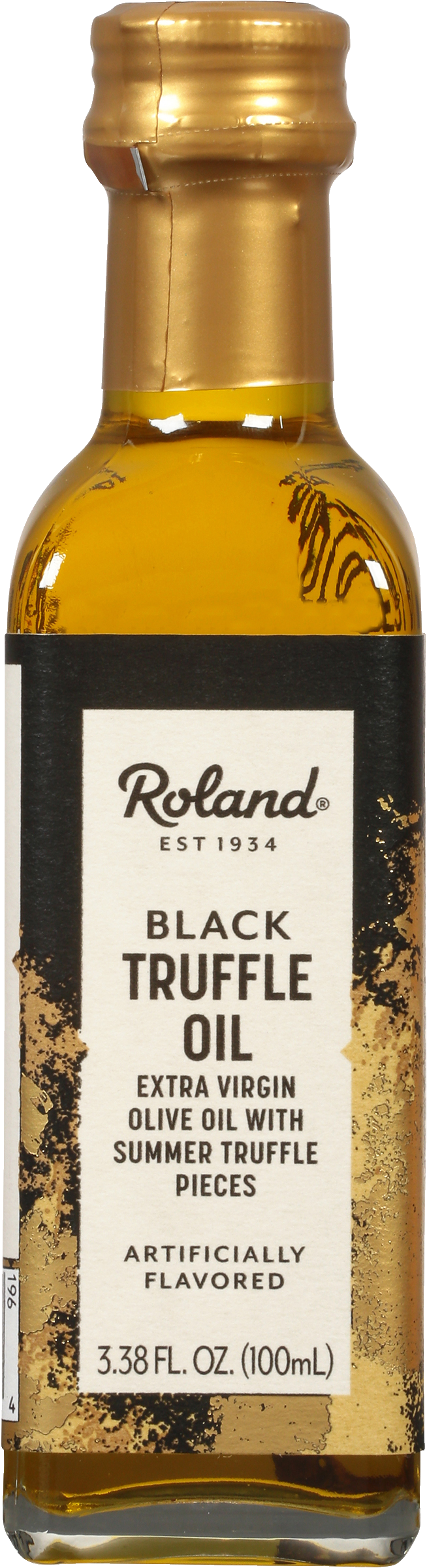 Oil, Olive, Extra Virgin, Black Truffle-Infused, contains Summer Truffle Pieces,12 - 3.38 FLUID