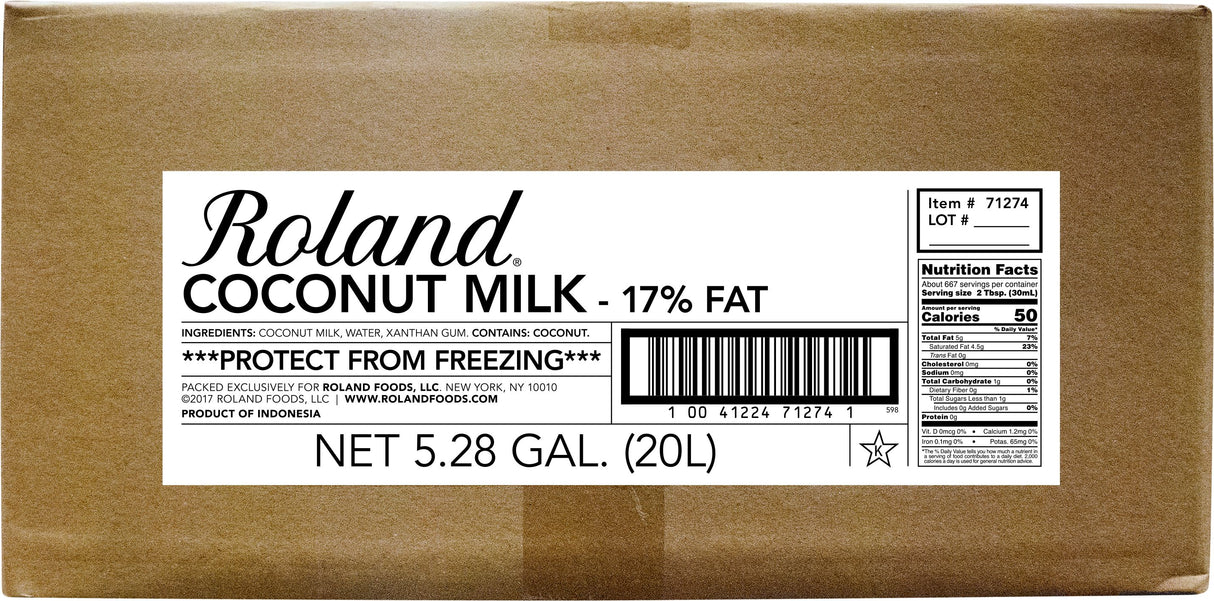Milk, Coconut, 17% Fat,1 - 5.28 GALLON
