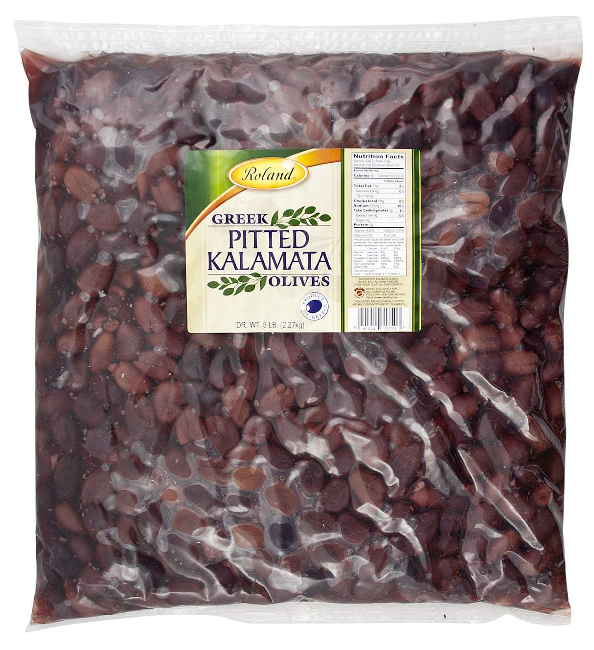 Olives, Kalamata, Pitted, Bag,2 - 6.17 POUND