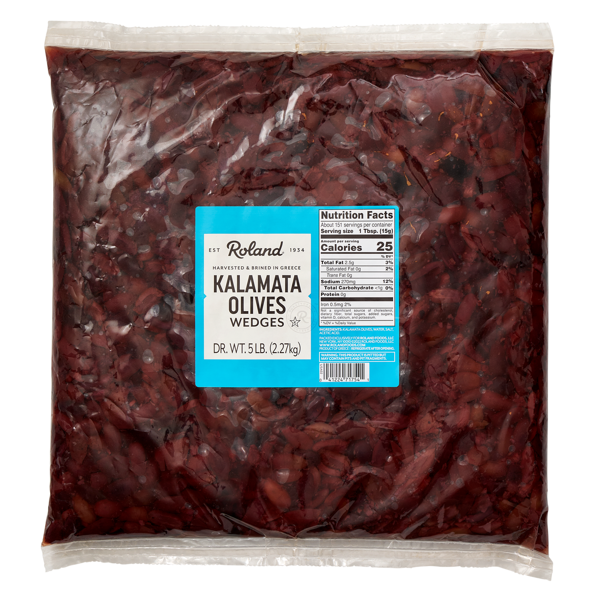 Olives, Kalamata, Wedged, Bag,2 - 6.17 POUND