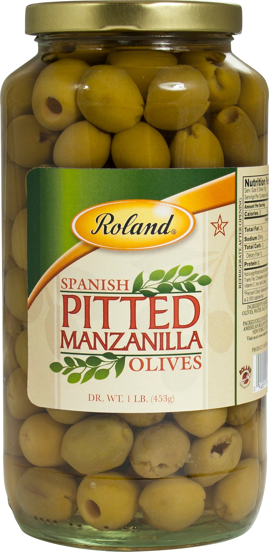Olives, Manzanilla, Pitted,2 - 1 POUND
