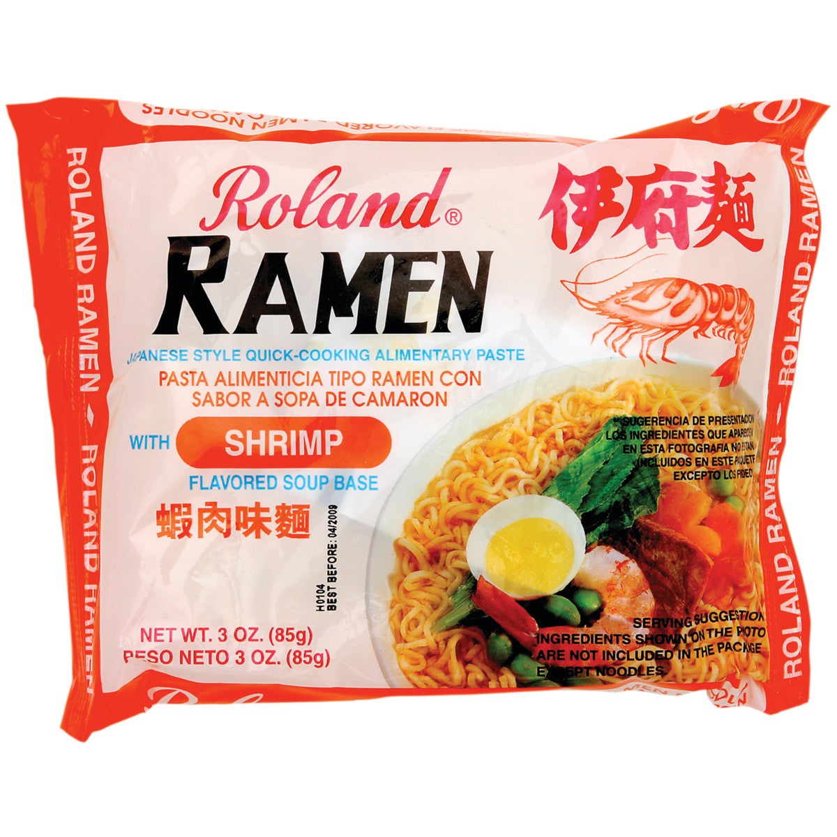 Soup, Ramen Noodle, Shrimp, Dry,90 - 3 OUNCE