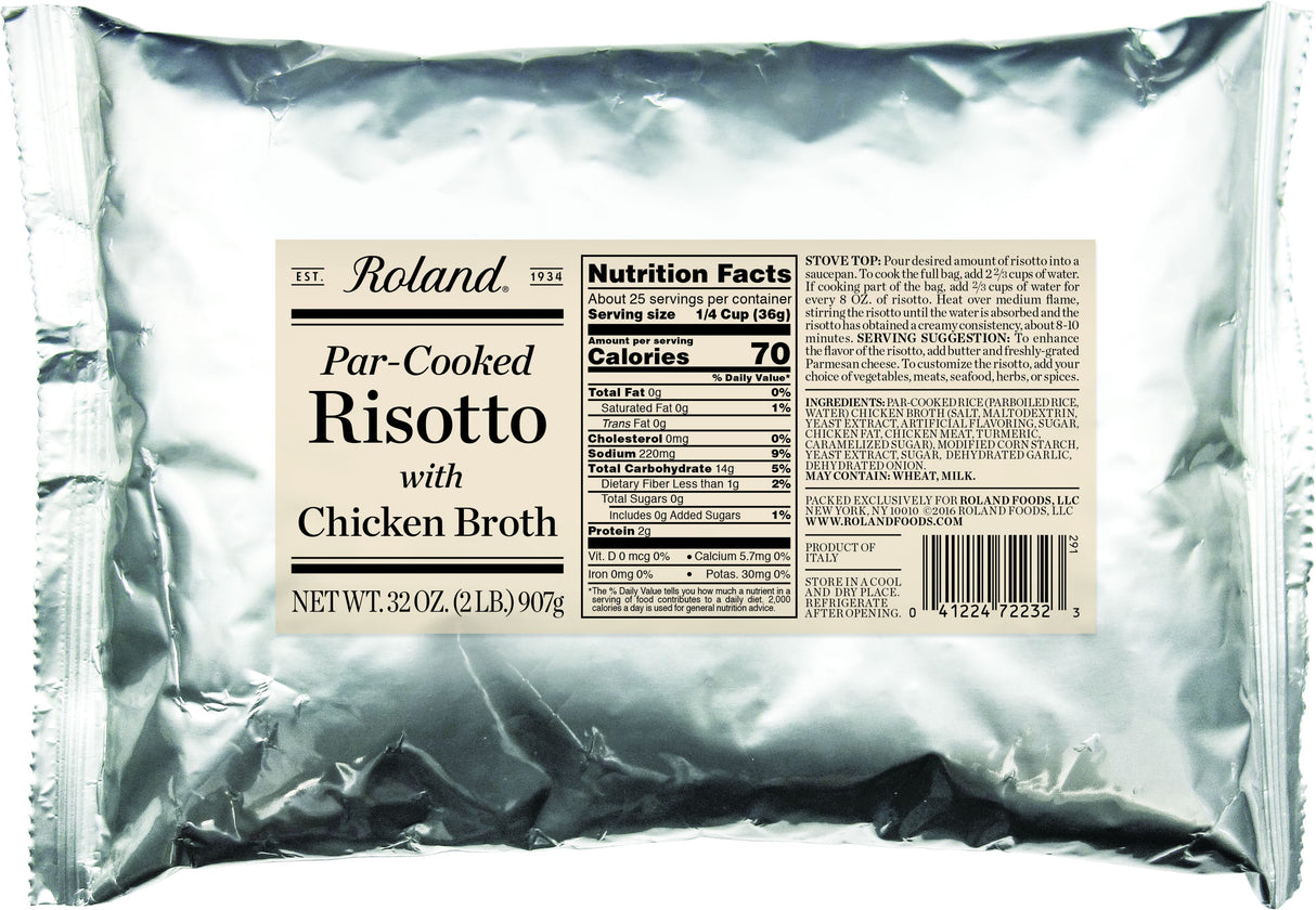 Risotto, contains Chicken Broth,6 - 2 POUND