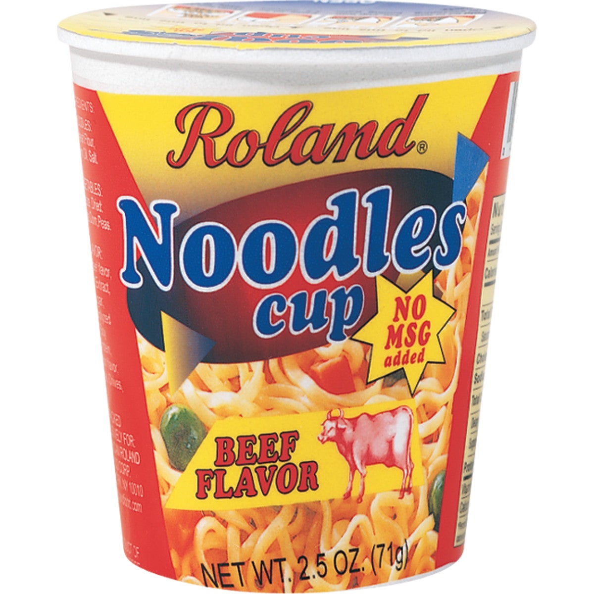 Soup, Ramen Noodle, Beef, Dry, Cup,12 - 2.5 OUNCE