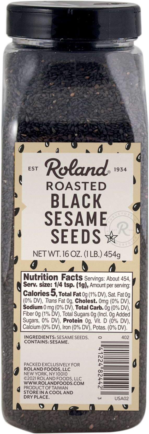 Spice, Sesame Seed, Black,6 - 16 OUNCE