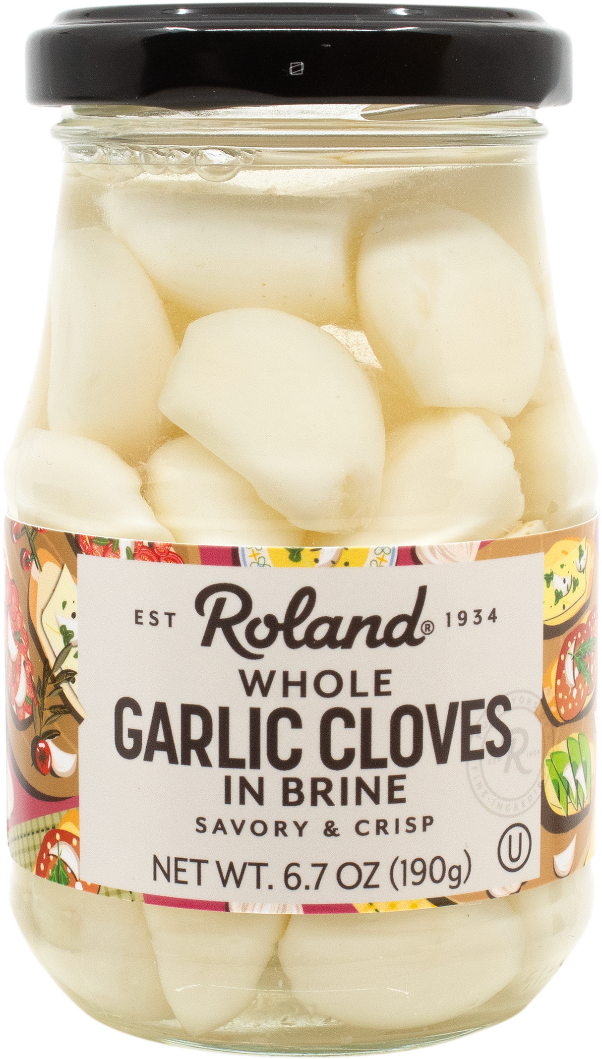 Garlic, Whole Clove, in Brine,6 - 7.16 FLUID