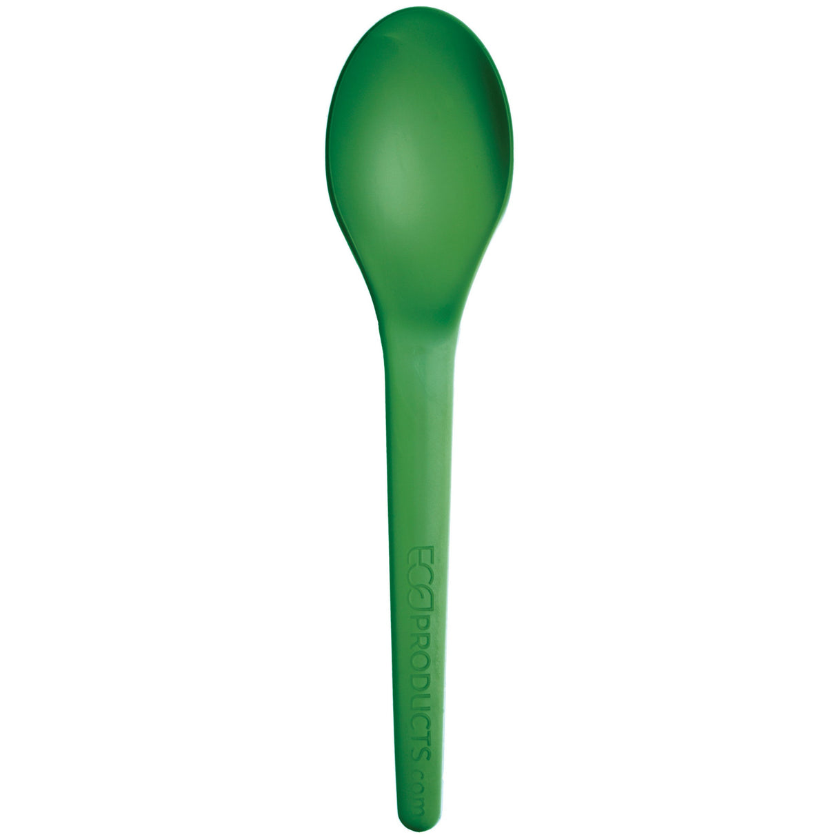 Spoons, Plastic, Green, 6 Inch, PLA,1 - 1000 COUNT