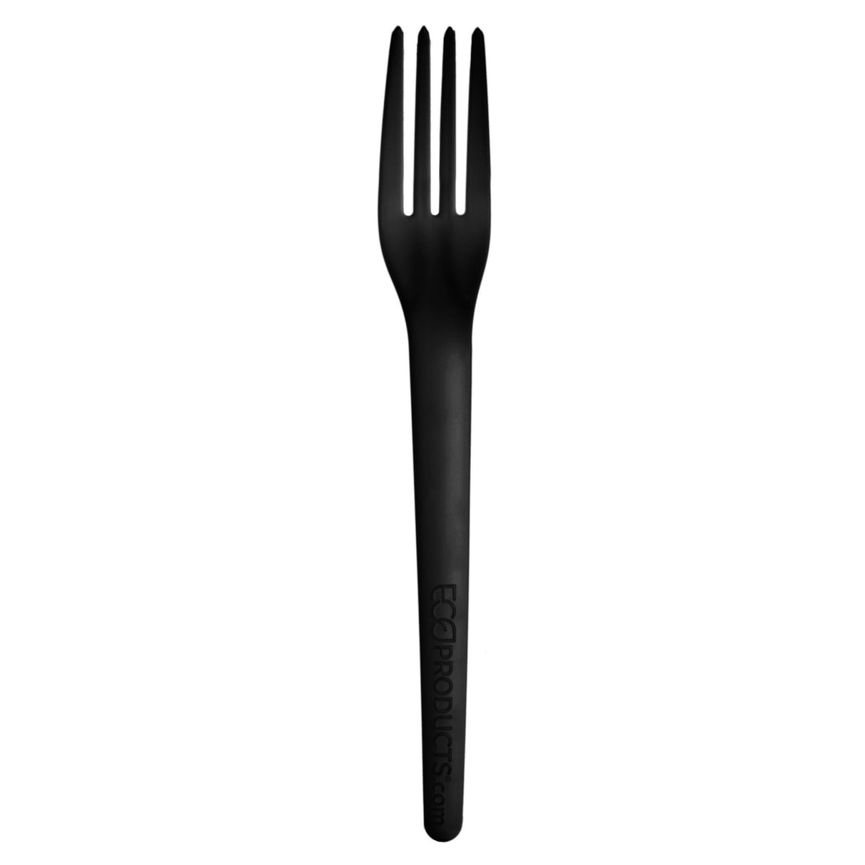 Forks, Plantware, Plastic, Black, with Medium-length Handles, PLA, 7 Linear Inch,20 - 50 COUNT