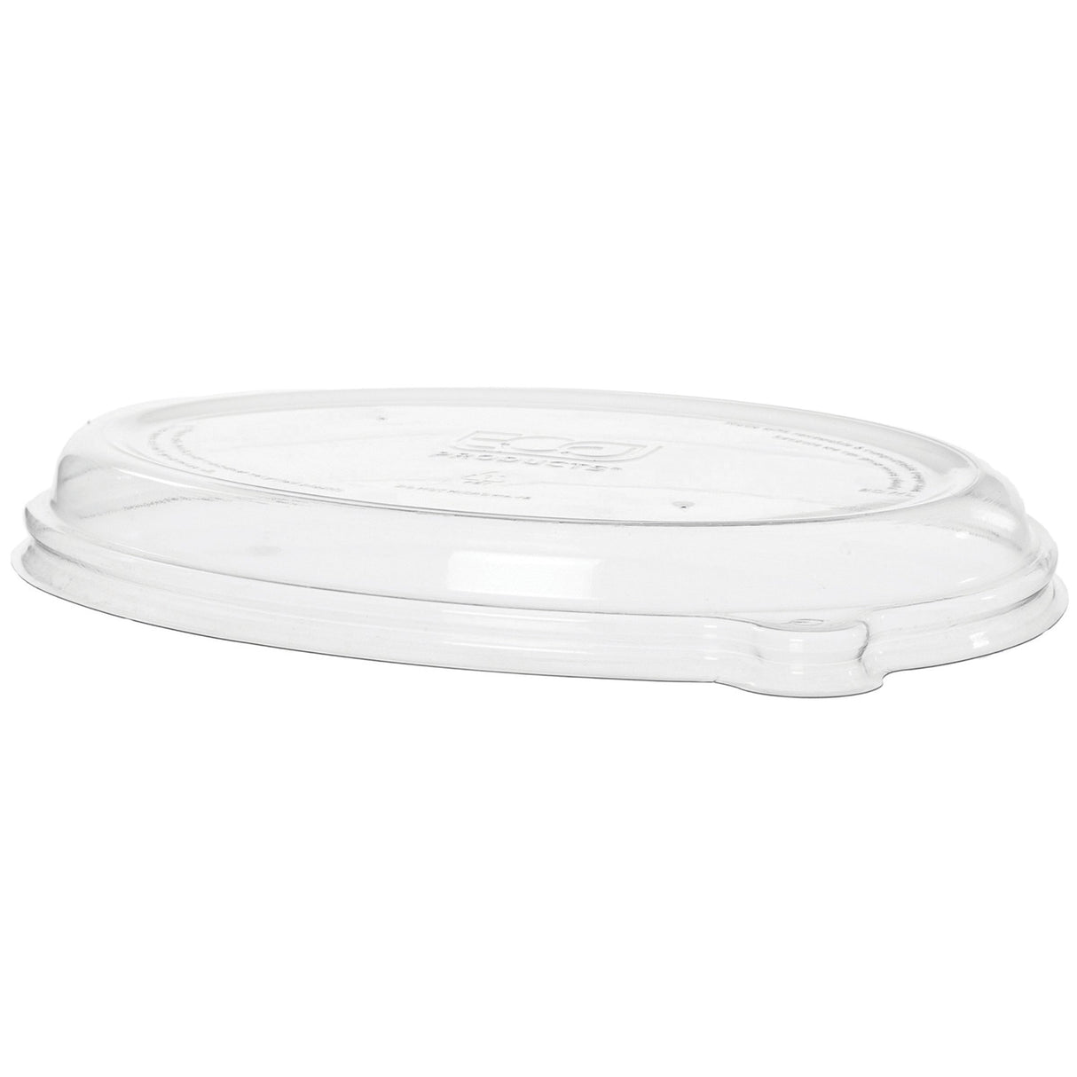 Lids, Sugarcane, Clear, Oval, for 24 & 32 Ounce Take-Out Containers,6 - 50 COUNT