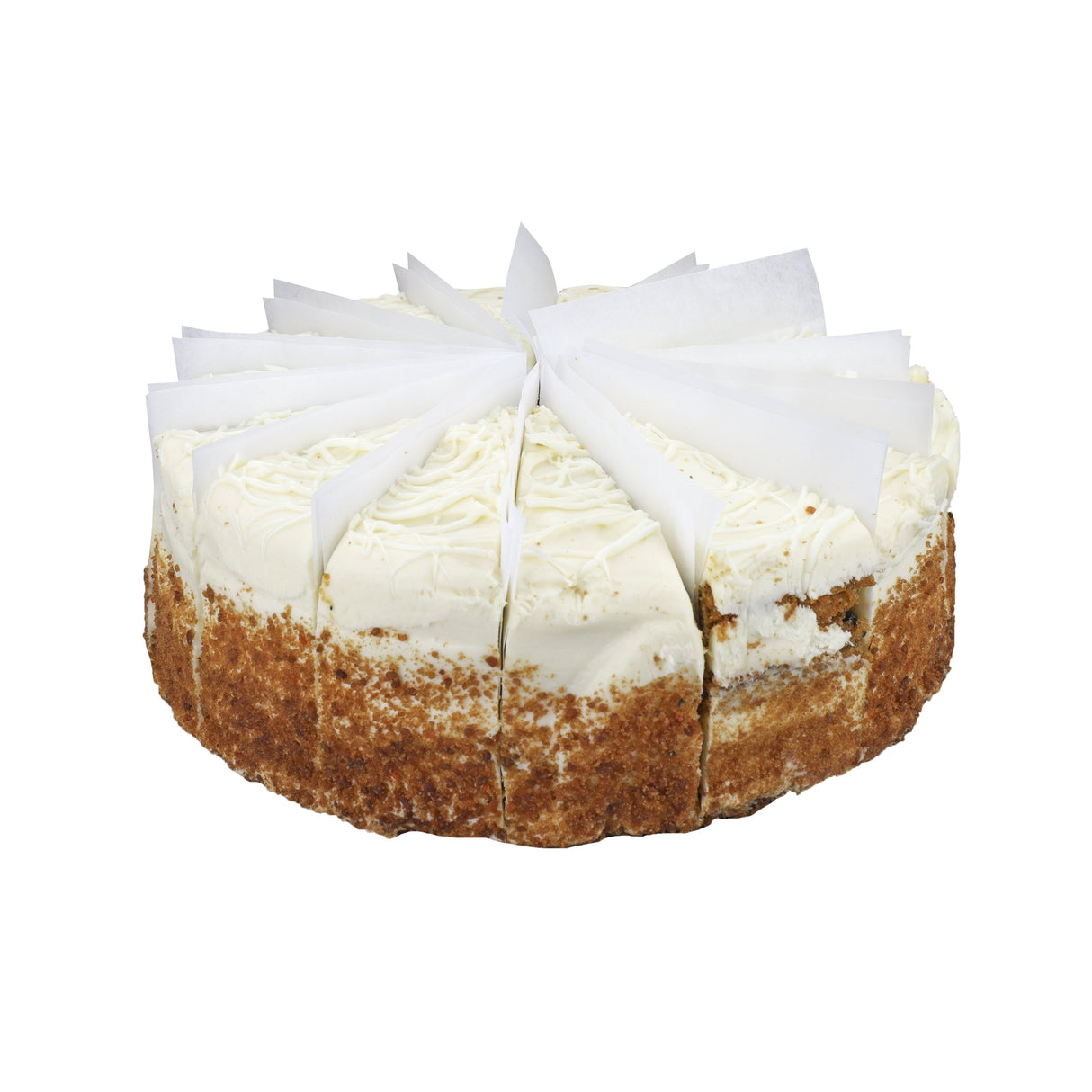 Cake, 4-Layer, Carrot, Iced, 14 Slices per Cake, Frozen,2 - 7.44 POUND