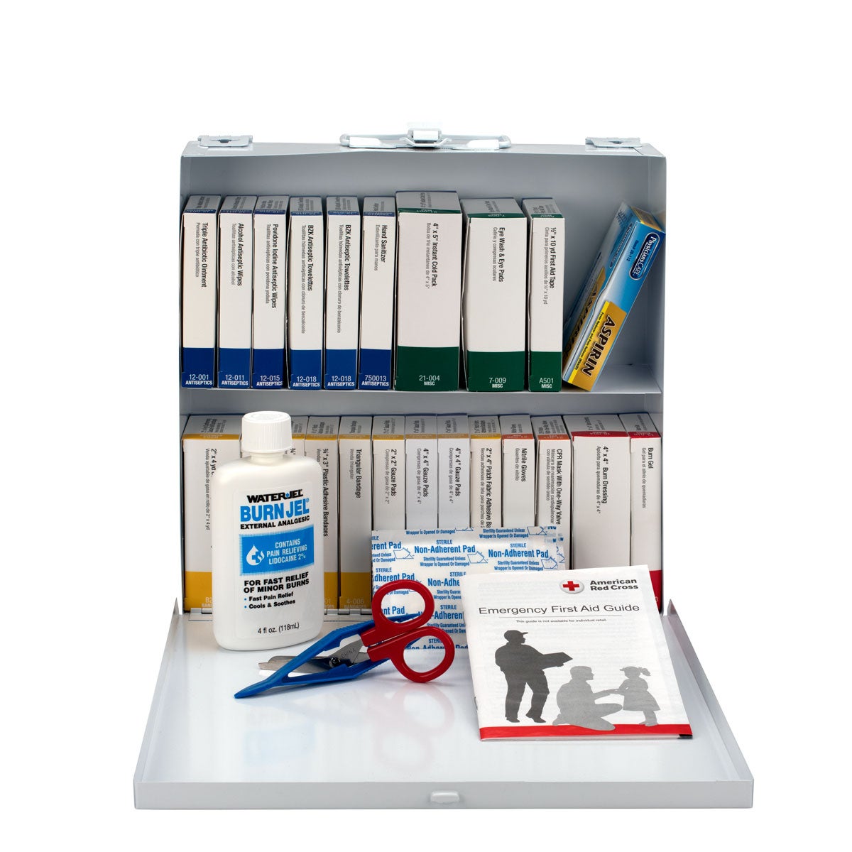 Kit, First Aid, 75 Person, Food Service, Metal Case,1 - 204 PIECE