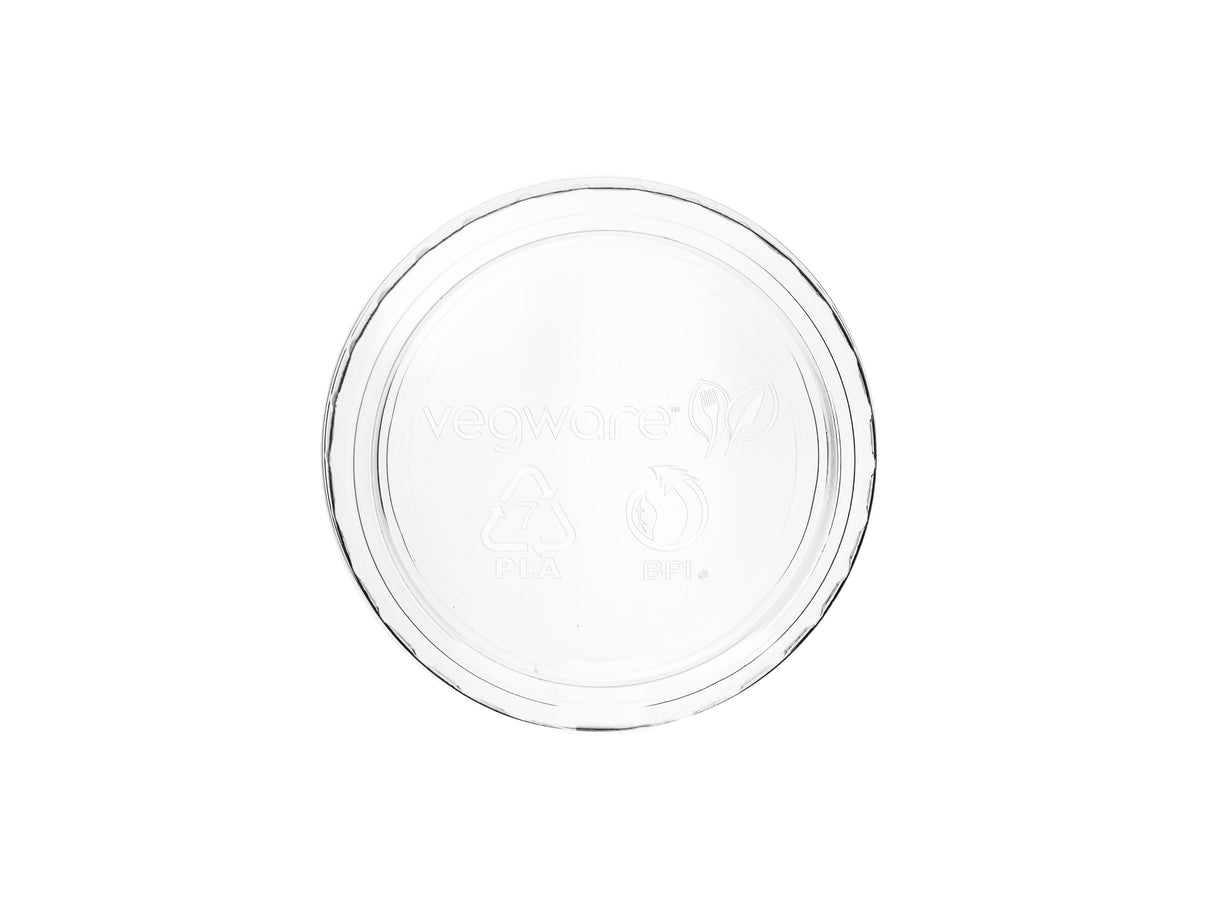 Lids, Plastic, Clear, PLA, Fits 2-4 Ounce Portion Cups,20 - 100 COUNT