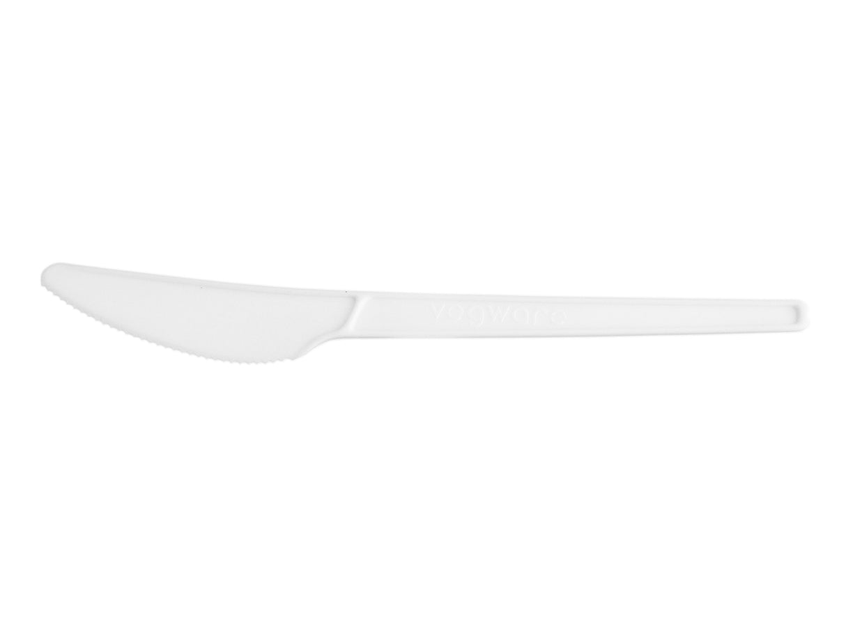 Knives, Plastic, White, 6.5 Inch, PLA, Compostable,20 - 50 COUNT