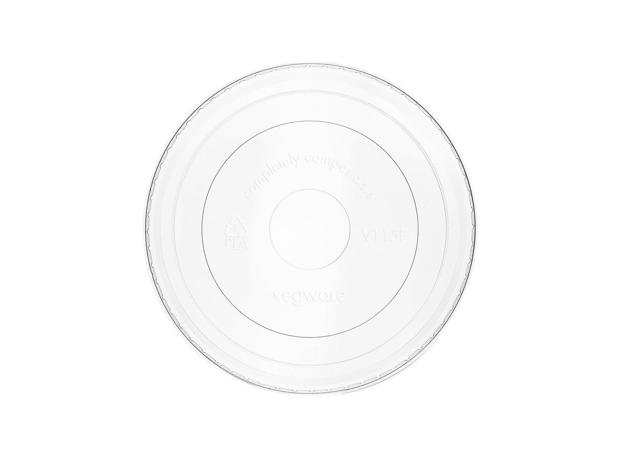 Lids, Flat, 4.53 x 0.51 Inch, Plastic, Clear, PLA, Fits 115 Series Containers,10 - 50 COUNT