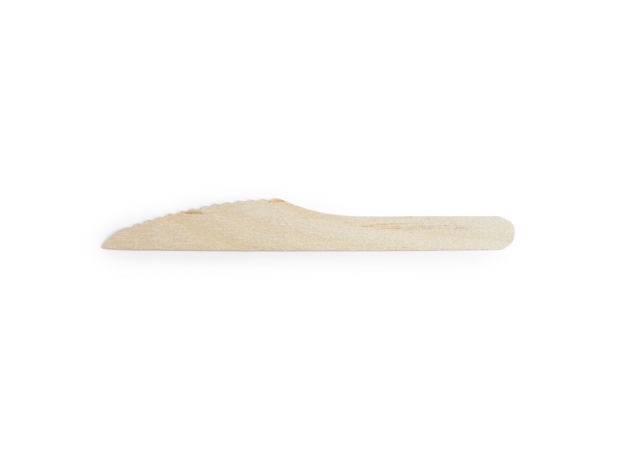 Knives, Wood, Natural, 6.5 Inch, Birch, Compostable,10 - 100 COUNT