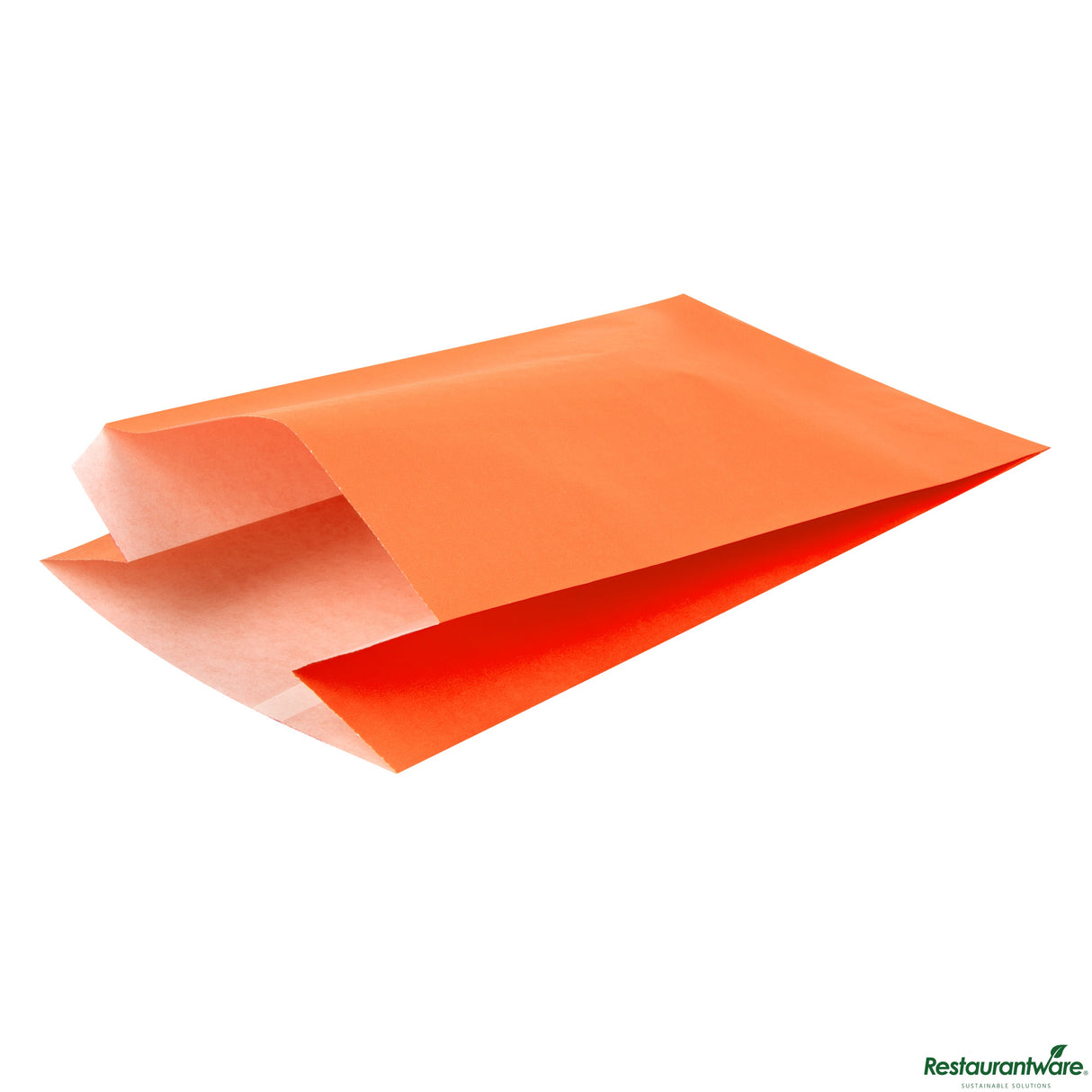 Bags, French Fry & Snack, Bag Tek 5 x 3 x 8.75 Inch, Paper, Tangerine Orange,100 - 1 EACH