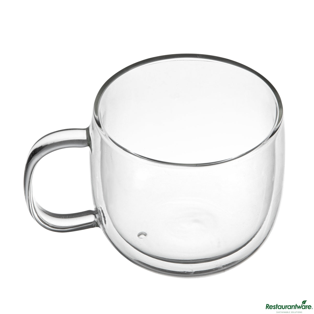 Mugs, Coffee, 17 Ounce, Glass, Double Wall, with Handle,6 - 2 COUNT