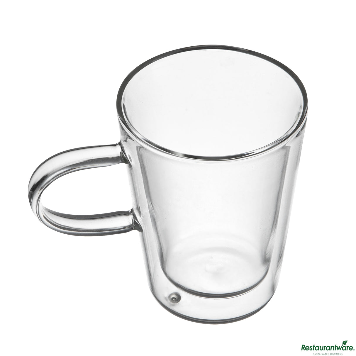Mugs, 5 Ounce, Glass, Double Wall, with Handle,6 - 2 COUNT