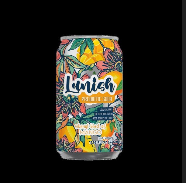 Soft Drink, Prebiotic, Mango, Single-Serve Can,12 - 330 ML
