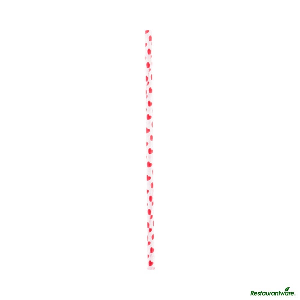 Cake Pop & Lollipop Stick, 6 x 0.16 Inch, Paper, Red Heart,25 - 1 EACH