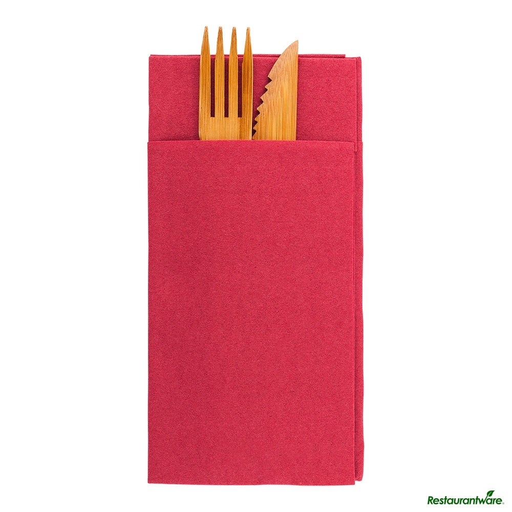 Napkins, Kangaroo, Luxenap, Burgundy, 15.75 x 15.75 Inch, Air Laid,40 - 1 EACH