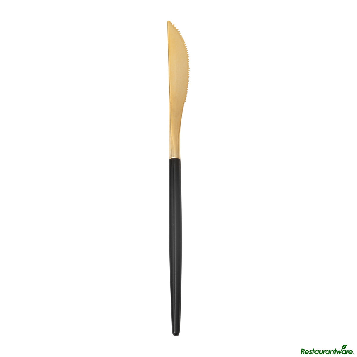 Knives, Moderna 7.75 Inch, Plastic, Gold, Black Handle,50 - 1 EACH