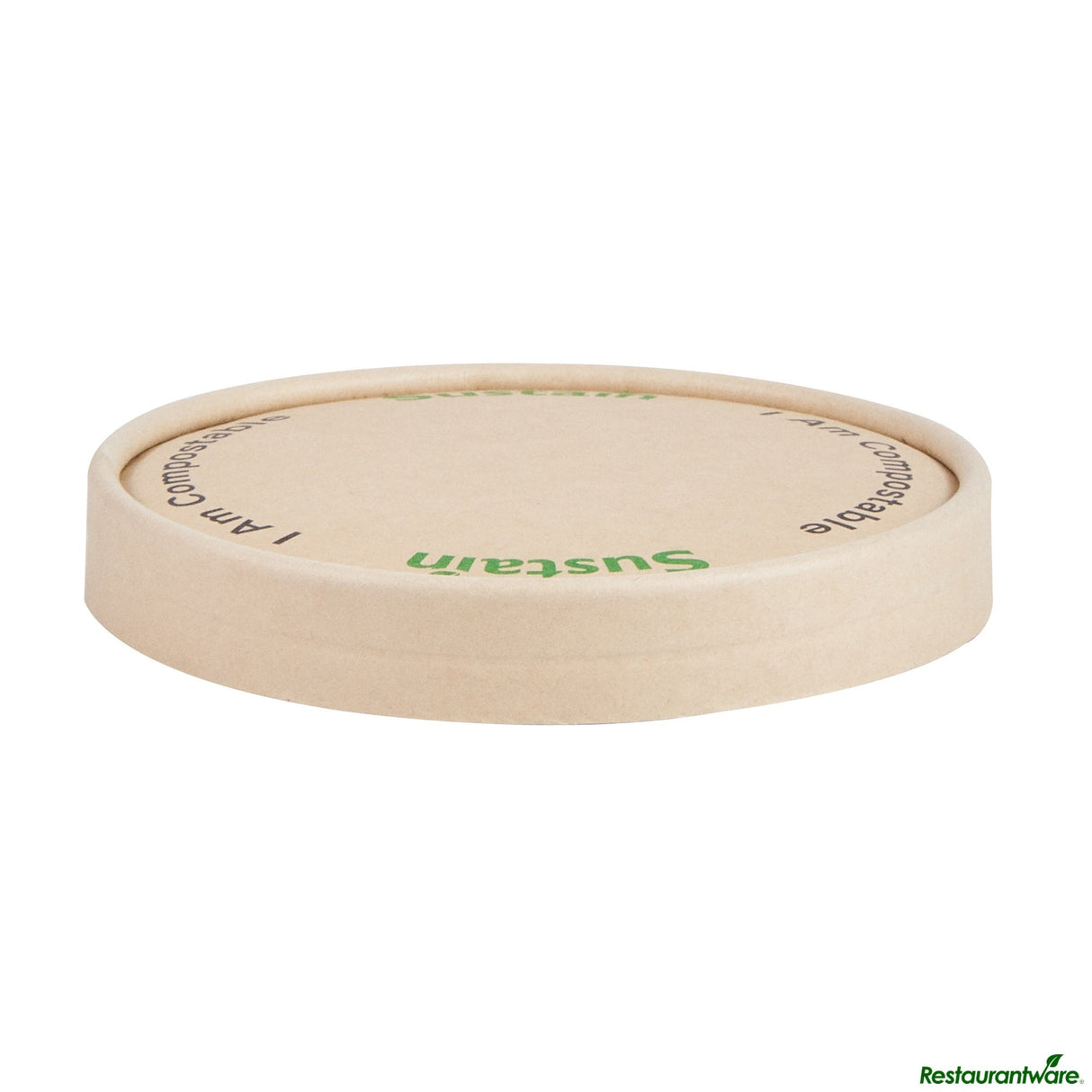 Lids, PLA-Lined Bamboo Paper, for 12 Ounce To-Go Cups,50 - 1 EACH