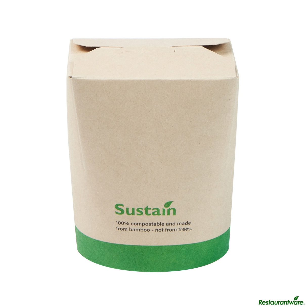 Containers, Noodle Take-Out, Sustain 16 Ounce, PLA-Lined Bamboo Paper, 3.25 x 3 x 4 Inch, Round,50 - 1 EACH